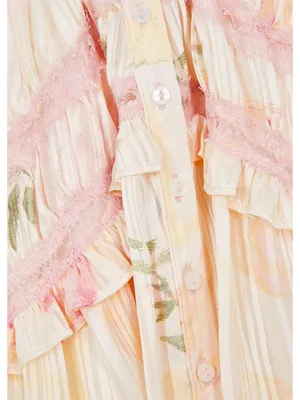 Free People Spring Fling Mini Dress in Tea Combo Medium New Womens Lace Boho thumbnail 10