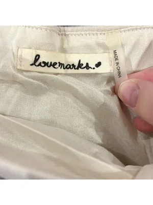 Love Marks Ivory Sequined Mini Skirt thumbnail 5