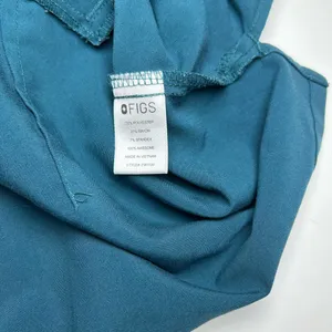 Figs Scrubs Top Womens S Teal Casma Three Pocket V Neck Technical Collection thumbnail 6