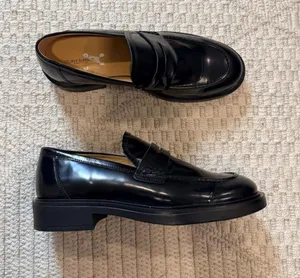 Tony Bianco Cherish Loafer in Black Hi Shine thumbnail 1