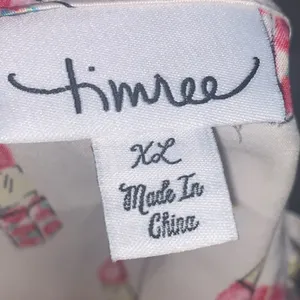 Timree lipstick scalloped pajama set White Size XL thumbnail 2