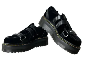 Dr. Martens Wednesday Addams Ramsay Quad Platform Mary Jane Goth Euro Grunge S 7 thumbnail 1