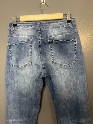 Altar'd State Jeans Womens 25 Blue Distressed Skinny Stretch Denim Pants thumbnail 5