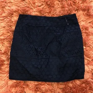 Banana republic navy lace blue Nwot short skirt thumbnail 2