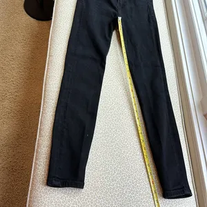 Zara Black High Rise Skinny Ankle Jeans size 4 thumbnail 5