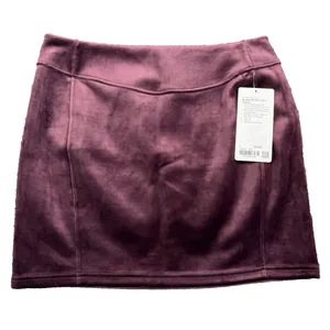 NWT Lululemon Scuba High-Rise Mini Skirt Velvet Garnet Tennis Women's Size Large thumbnail 3
