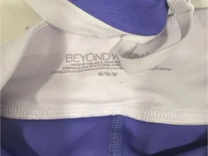 Beyond Yoga Purple and White Sports Bralette with Matching Skirt Set thumbnail 5
