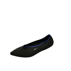Rothys The Point‎ Black Solid Pointed Toe Sustainable Knit Flats Womens 8.5 thumbnail 5