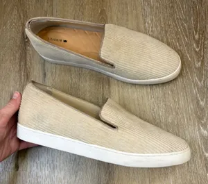 Birdies Swift Beige Corduroy Slip On Sneakers Shoes Womens 8.5 Tan Flats thumbnail 1