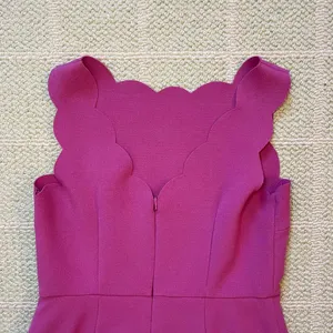 Ann Taylor Loft Pink Scalloped Dress 0P thumbnail 5