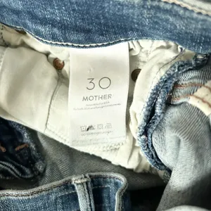 Mother The Weekender Fray Flare Raw Hem Jeans Walking On Coals Size 30 thumbnail 8