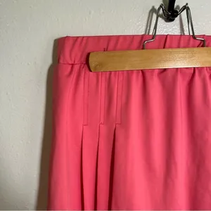 Women's Size XL Pleated Athletic Skort Skirt Shorts Bright Pink Pull On Elastic thumbnail 2