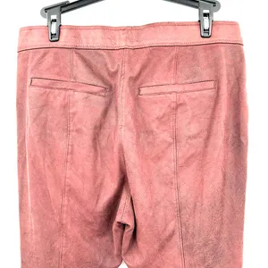 Free‎ People size 30 burgundy maroon pants faux suede leather thumbnail 4