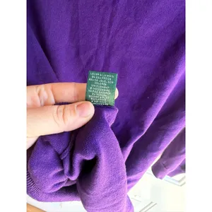 Vintage Ralph Lauren Purple Silk Blend Scoop Neck Bow Sweater Women's‎ Large thumbnail 7