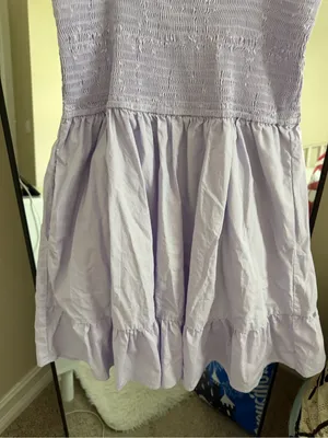 miami Lilac Ruffle-Strap Smocked Dress thumbnail 4