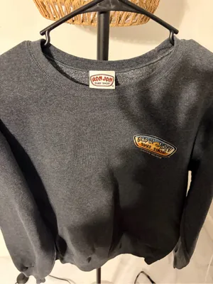 Ron Jon Dark Charcoal Crewneck Sweatshirt with Small Logo thumbnail 2
