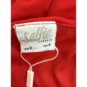 Selfie Leslie Bambi Red Ruched Mini Dress Women’s Bodycon Y2K Clubwear S NWOT thumbnail 11