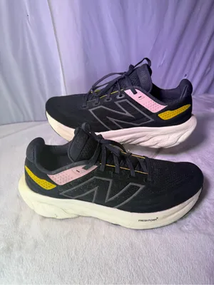 New Balance Women's Black Running Shoe with Pink & Yellow Accents thumbnail 3