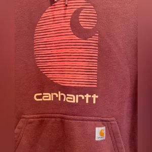 CARHARTT Rain Defender Relaxed Fit Midweight C Logo‎ Graphic Sweatshirt Small thumbnail 4