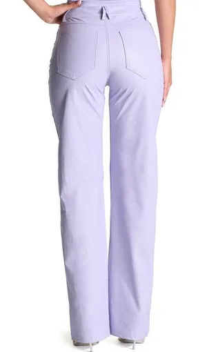 Naked Wardrobe Straight Croc Faux Leather Straight Leg‎ Pants Size XS thumbnail 2