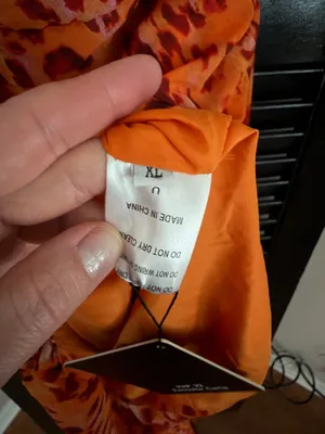 NWT Love & Lemonade Orange Leopard Mini Dress Size XL thumbnail 6