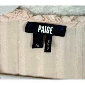 Paige Womens Dress M illyria Ruffles Layered Midi Slit Balletcore Feminine Beach thumbnail 3