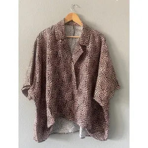 Anthropologie Animal Print Top thumbnail 3