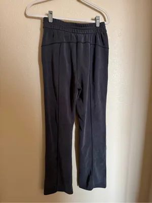Lululemon Softstreme Straight-Leg High-Rise Pants Sz 8 Charcoal Black thumbnail 6