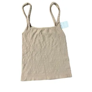 Free People‎ Intimately Free Women's Square One Seamless Cami size M/L NWT Nude thumbnail 3