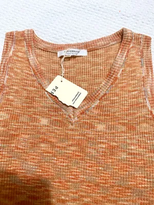 peppermayo orange fitted vneck stretchy mini dress thumbnail 2