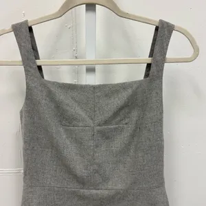 Banana Republic Women's Wool Blend V-neck Peplum Top Sleeveless Top Heather Gray thumbnail 3