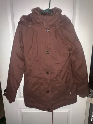 Missing Faux Fur attachment for hood. Hollister Co. Faux Fur/Teddy Lined Cozy Parka Jacket in dark brown. thumbnail 1