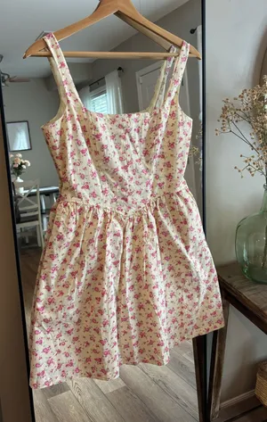 Floral mini dress Pink Size M thumbnail 1