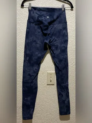 Lululemon Align High Rise 28” Pants Diamond Dye Grey Navy Blue Size 6 Leggings thumbnail 6