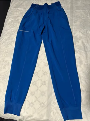 Cherokee scrub Royal Blue Jogger women pants size XS/P thumbnail 3