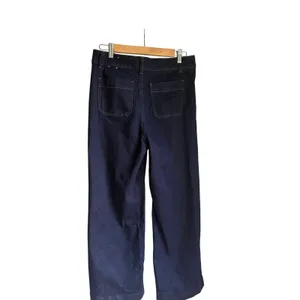 Talbots Dakota Wash Wide Leg Jeans Petite 8P Dark Wash High Rise Stretch Denim thumbnail 3