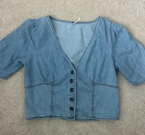 Women’s Free People Short Sleeve Blouse thumbnail 1
