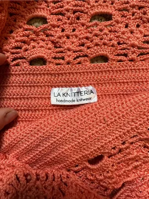 La Knitteria hand knit bikini set coral thumbnail 3