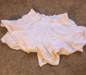 Aerie White Ruffle Skirt thumbnail 1