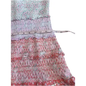 LoveShackFancy Ensley Smocked Embroidered Floral Printed Mini Dress S Fairycore thumbnail 10