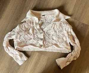 Free People Cropped Sweater Knit thumbnail 4