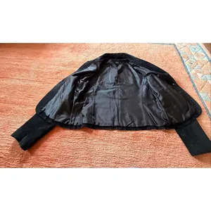 Alfani Black Genuine Suede Leather Blazer Jacket Size L thumbnail 6