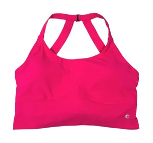 Halara Criss Cross Back Sports Bra Size Large Pink Workout Athletic Fitness Gym thumbnail 1