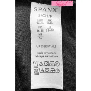 Spanx AirEssentials Bermuda Short Very Black High-Rise Waist Tie-Waist Belted XS thumbnail 9