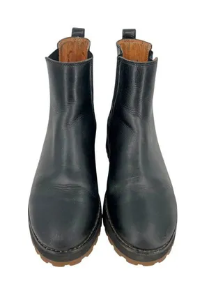 Madewell Ivy Chelsea Boots Lug Sole Black Leather Size 7.5 Utilitarian Grunge thumbnail 1