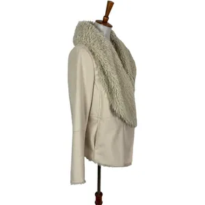 Altar’d‎ State Jacket Large Tan Faux Suede Cottagecore Soft Moto thumbnail 2