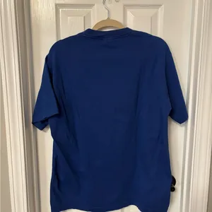 Fruit of the Loom Vintage Blue St Kitts & Nevis Graphic T-Shirt size large thumbnail 4