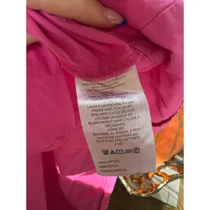 ANTHROPOLOGIE Pollie Short Sleeve Swing Tunic Mini Dress in Pink Size Medium thumbnail 9