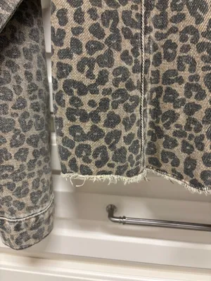 Mud Pie Leopard-Print Denim Jacket - Tan & Black thumbnail 5