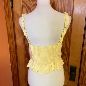 Urban outfitters yellow feminine tank top thumbnail 7